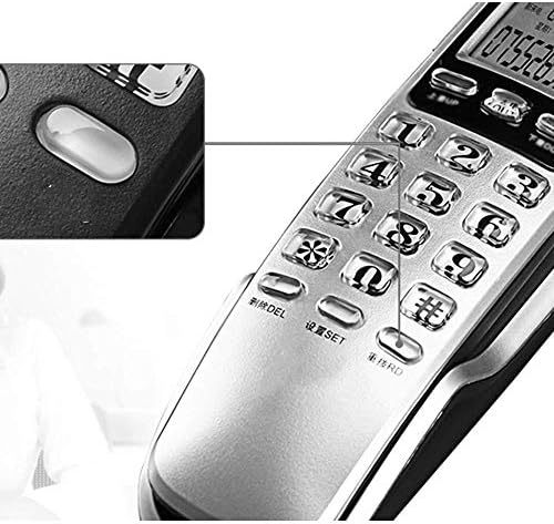 ZSEDP telefon, zapadni stil Retro fiksni telefon, sa digitalnim spremištem, zidnom funkcijom buke za dom