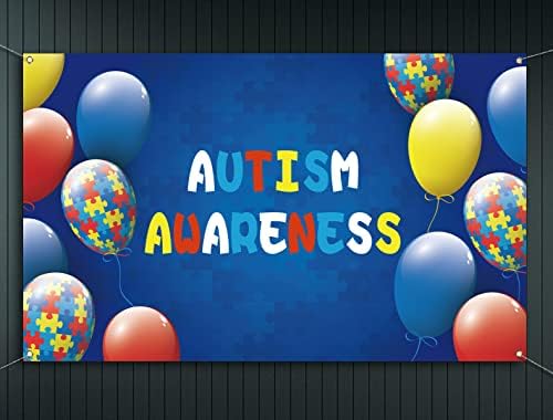 Svijest O Autizmu Photo Booth Backdrop Asperger Mjesec Događaj Unutarnji Vanjski Zid Za Zabavu Pozadina