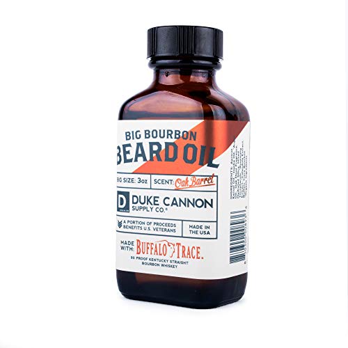Duke Cannon Supply Co. Big Bourbon ulje za bradu, 3oz-miris hrastove bačve / napravljeno sa vrhunskim prirodnim