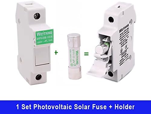 1set fotonaponski držač solarnih osigurača sa 10 * 38mm DC 1000V 1A 3A 5A 10A 15A 20A 25a 32A za kombinator