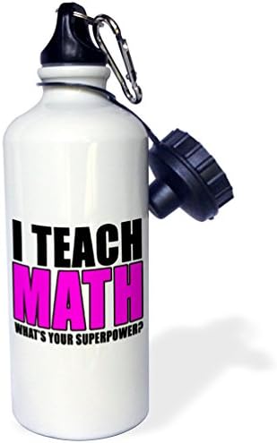 3droza, podučavam matematiku koja je tvoja bočica na ružičastog sportskog vodovoda, 21 oz, bijela