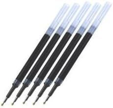 PENTEL ENERGEL TEKUĆE GEL olovke za punjenje-0,5 mm - Fina linija, crni mastilo set od 5