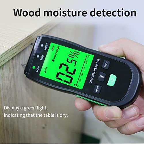 Quul Wood Moistur E metar Digitalni detektor za digitalni vlak higrometar Zamjenjiva sonda Timber Wall Tester