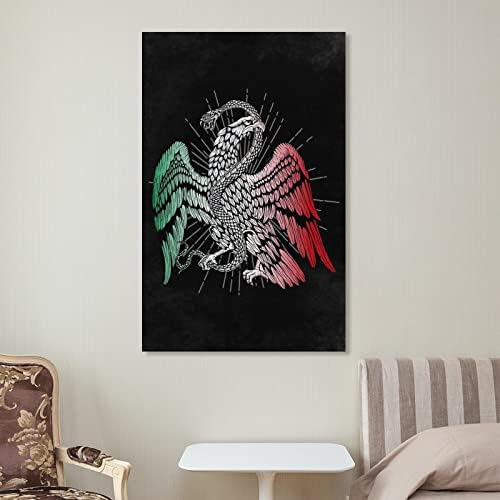 Meksički Aztec Kalendar Meksički orlov Art Poster Zidno umetničke slike Platno Zidni dekor Početna Dekor