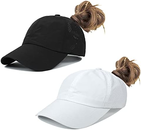 Rep šešir za žene, brzo sušenje mrežaste rupe za rep bejzbol kapa sportski šeširi za sunce