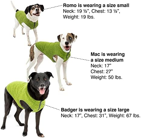 Kurgo K9 Core Dog džemper | tijekom cijele godine džemper za pse | prsluk od psećeg flisa | pletena flisa