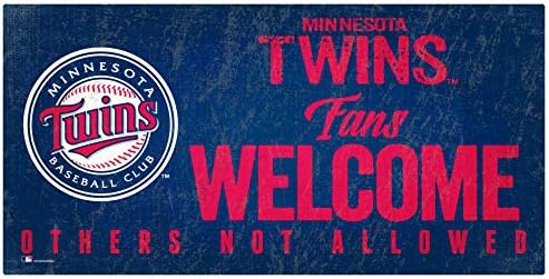 MLB Minnesota Twins Unisex Minnesota Twins Fans Dobrodošli znak, Boja tima, 6 x 12
