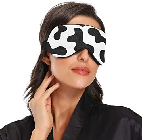 Unisex za spavanje maska ​​za oči krave-točke-kravlje noći za spavanje Spavaće masku udobnu zaštitnu hlače