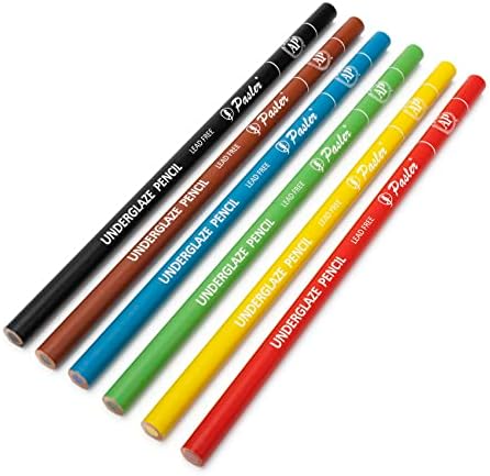Pasler Underglaze pencil set, underglaze color olovke za bisque, greenware ili keramike, pakovanje od 6