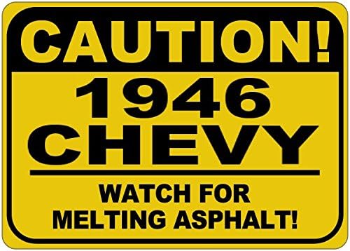 1946 46 Chevy Oprez Mjesto za topljenje Asfalt - 12 x 18 inča