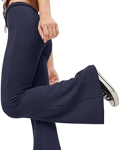 Aurgelmir Womens Fleece obložene bljeskalice Yoga hlače Zimska topla vježba pamučne toplotne bootcut