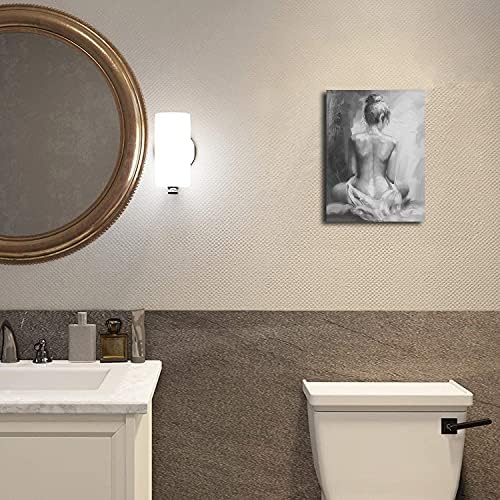 Paimuni Woman Canvas Prints Wall Art for Bathroom Girl's Room Wall Decor Painting Ready to objesite 16x24