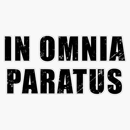 U Omnia Paratus - latino fraza znači spremno za bilo šta naljepnica naljepnica naljepnica vinil decembra