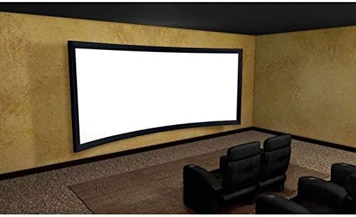Pbkinkm 4k 16: 9 bijeli tkani akustični prozirni prilagođavanje 3D zakrivljenog ekran projektora fiksnog
