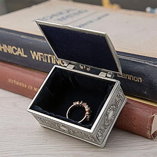 Retro nakit sa izvrsnim reljefnim metalom Mali nakit kutija zvona Ogrlica za pohranu Kutija za pohranu Poklon