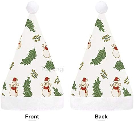 Božić Santa šešir, jelke snjegović Božić Holiday šešir za odrasle, Unisex Comfort Božić kape za Novu godinu