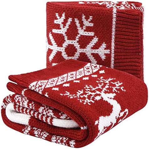 Wowcare pletene božićne čarape 4 pakovanja 18 inča Dodatni dugi ručni pleteni Xmas čarapa za božićni dekor