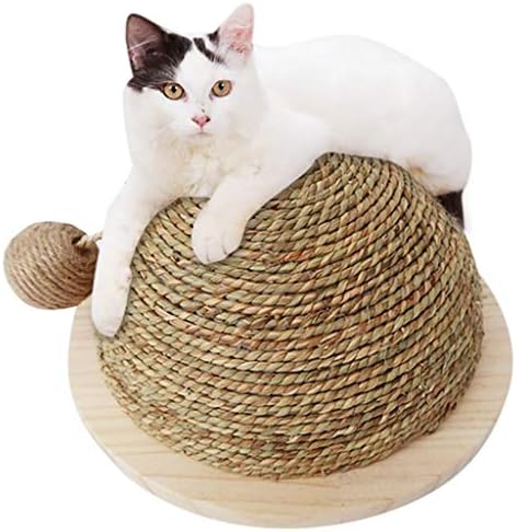 Wzhsdkl Popularne mačke TOY Drvena donja ploča slama Polukružna brušenje kandže kuglični mačke igračasti