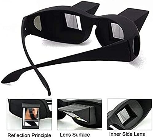 KMDJG lijeni naočale za čitanje prizma, naočale horizontalne naočale naočale leže za čitanje gledajući TV