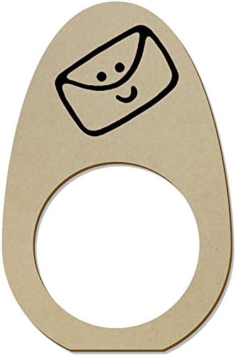 Azeeda 5 X 'koverta' Drveni prstenovi / držači za salvete