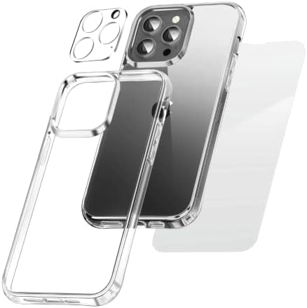 MYG Bazaar kompatibilan sa iPhone 14 Pro Clear case, 3 u 1, mekan & fleksibilan TPU kristalno čist, otporan