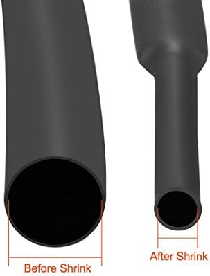 Uxcell toplotna cijev za cijevi 0,6 mm dia 5m 2: 1 TOPLJENA CIJENA WIRE Wire Clear