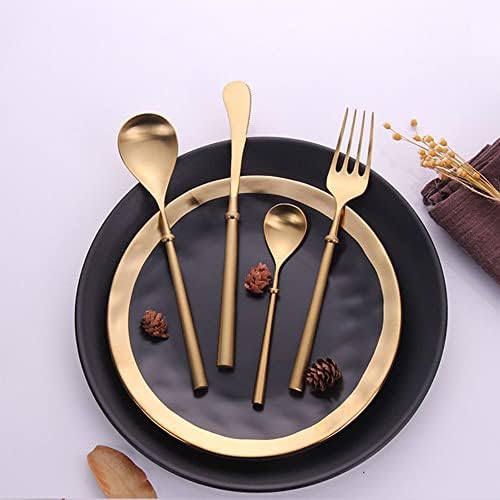 EVISSMANN set posuđa za 12 nehrđajućeg čelika 48-dijelni Zlatni Flatware Steak Knife Forks Spoon Set deserta