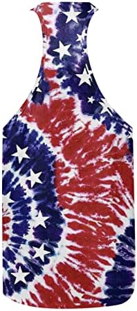 Muški 4. juli Aktivni atletni teretani prsluci Tie-Dye Američki zastava Cisterna mišića na vrhu ljetne majice