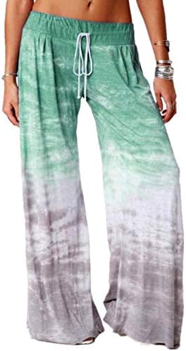 Kirnapci ženske ležerne salonske hlače gradijentne kravate boje labave sportske pantalone plus veličine