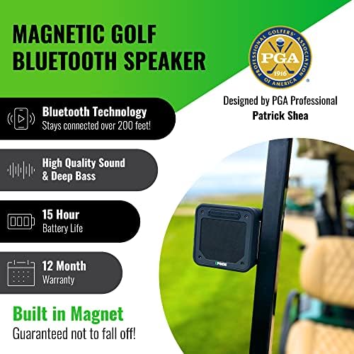 Upside Golf Super X7 Magnetic Bluetooth Speaker za Golf Cart, vodootporni Dual Sound System-mountable Golf