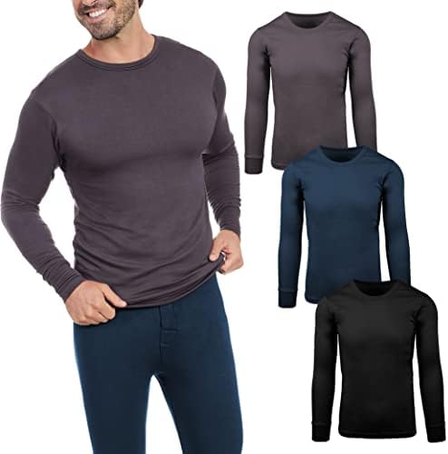 PROJECT BETTER PLACE muške termo majice sa dugim rukavima | osnovni sloj košulje hladno vrijeme -Multi Pack