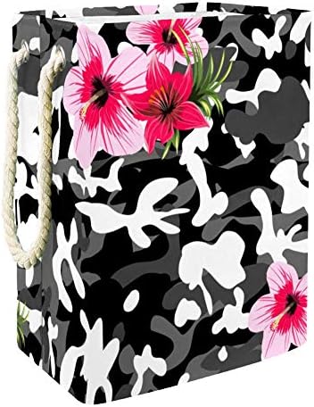Inhomer vojni Print sa cvećem Camouflage 300d Oxford PVC vodootporna odeća Hamper velika korpa za veš za ćebad igračke za odeću u spavaćoj sobi