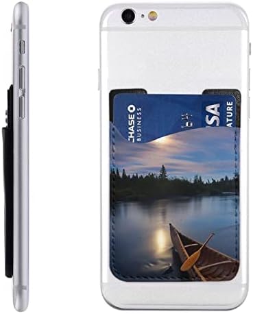 Držač karija za telefonsku karticu Moonlit, PU kožna samoljepljiva ID kreditne kartice za 2,4x3,5 inčni