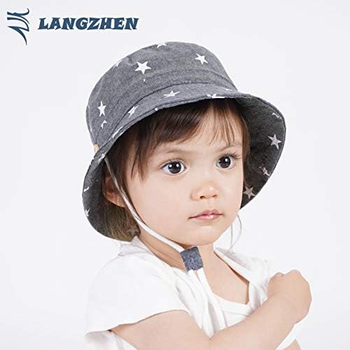Langzhen zaštitni šešir za djecu Dječji dječaci Djevojke Široka Brim ljetna igra hat pamučna kašika za djecu
