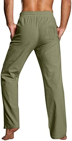 Meymia muške pamučne pantalone elegantne redovne srednjeg porasta čvrstog ubojnog struka za crtanje tankog