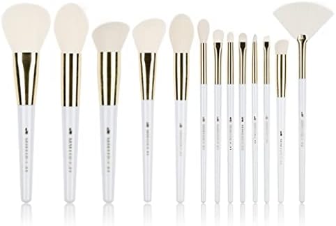 MMLLZEL biserno bijelo 13pcs sintetički četkice za šminku za kosu set-chic kozmetički alati-temeljni prah