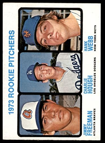 1973. 610 Nokie bacači Charlie HOUGH / Jimmy Freeman / Hank Webb Braves / Dodgers / Mets Ex / MT Hrabre