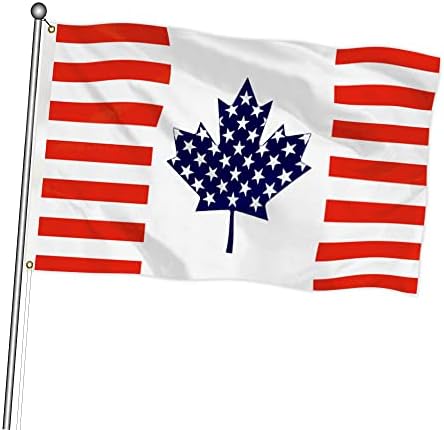 Ugong Amerika Kanada Prijateljstvo zastava Kanada javorov list Nacionalne zastave sa dva mesinga za na otvorenom