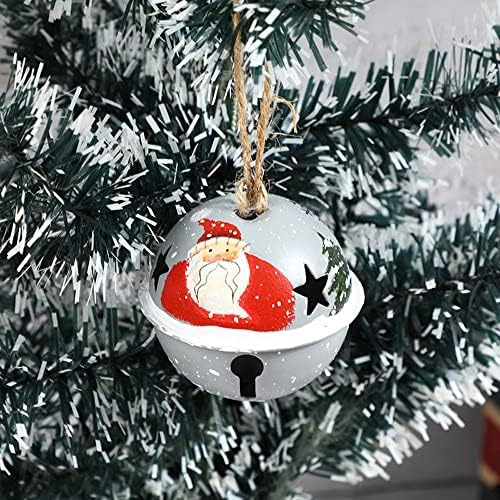 Rebaba metalni božićni ukrasi crtani zvoni viseći privjesci Slatka snjegović Santa Claus Decor za praznične