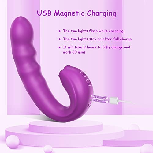 Rotirajuća klitorista lizanje G Spot Vibrator: klitorisni jezik dildo stimulator za vaginalni užitak, analni