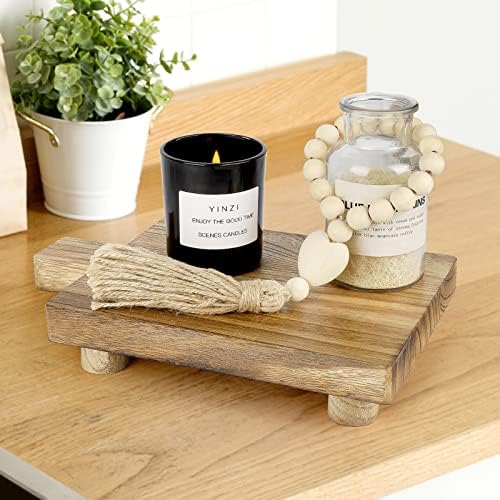 Ručno izrađena drvena ladica sa jastučićima sa sapunom, praktično kupatilo i ukras kuhinje za sapun, boce