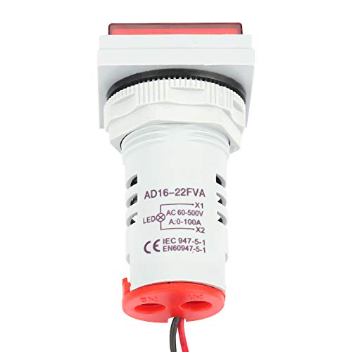 LED digitalni ekran voltmetar naizmenični mjerač napona Indikator brojila 22mm 0-100A Indikator mjerača
