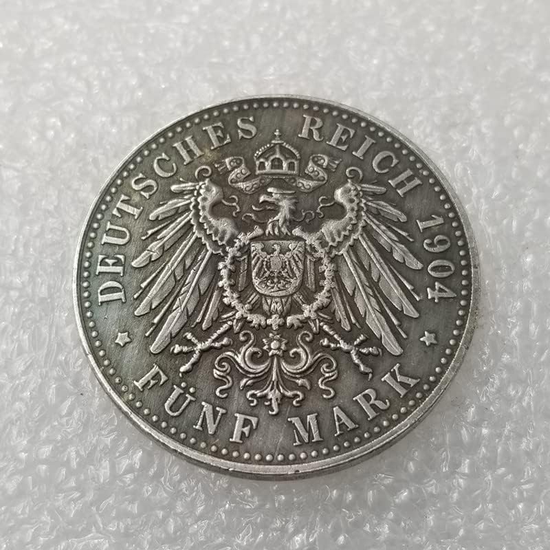 Starinski zanati 1904 Njemački srebrni prigodni kovanica Strani srebrni dolar 1811