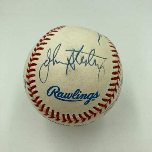 New York Yankees Legendarna najava potpisana bejzboll Mel Allen Phil Rizzuto JSA - AUTOGREMENA BASEBALLS