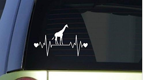 EZ-STIK Giraffe Heartbeat Lifelinei217 8 Široko naljepnice za zidanje naljepnice