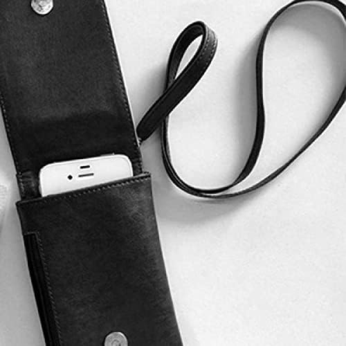 Traditonalni taiwan utisak Telefon novčanik tašna viseća mobilna torbica Crni džep
