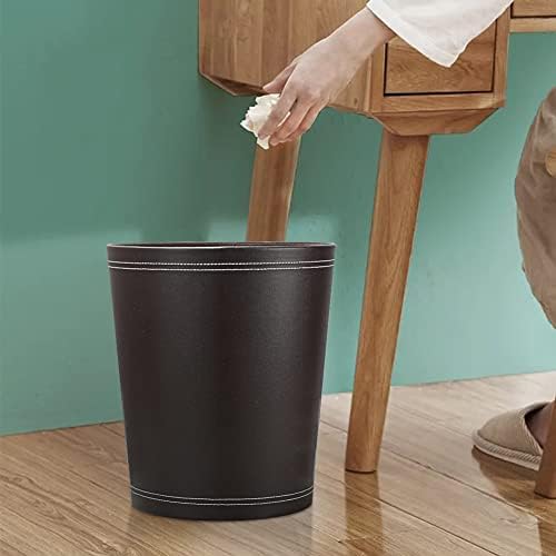 Kingfom Classic PU kožna kavana CAN bit Cantakket, spremnik za smeće može za kupaonice, puderske sobe, kuhinje,