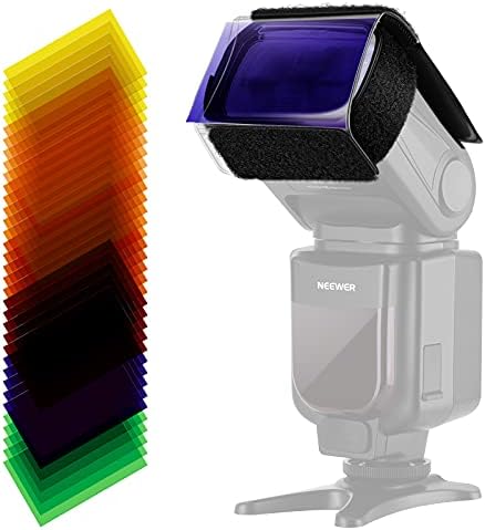 Neewer Universal Photography Speedlite Flash 1.85 x 3.03/ 47 x 77 mm 35kom kvadratni komplet Gel filtera