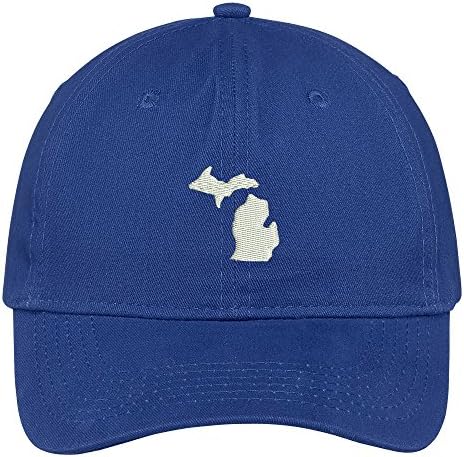 Trendy Odjeća s prodavnica Michigan State Mapa vezeno nisko profil meka pamučna pamučna bejzbol kapa