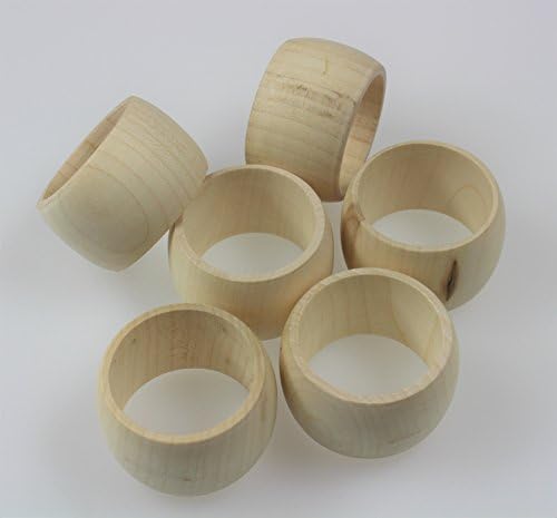 EFO drvene prstenje sa salvetom 6 komada postavljeno od drvenog salveta